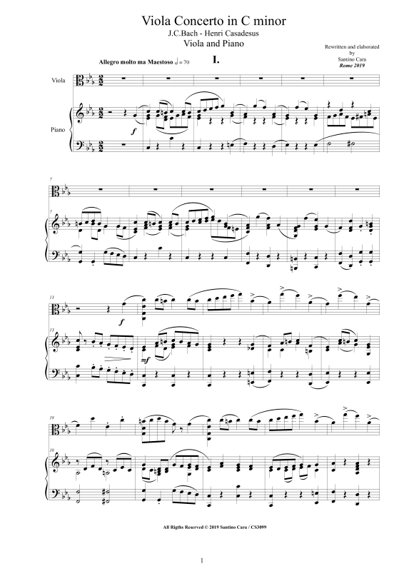 Produktbild zu: Viola Concerto in C minorJohann Christian Bach