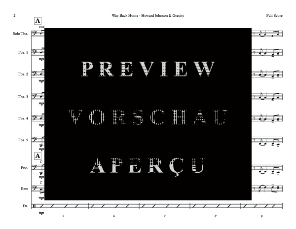 Produktgalerie: Seite 8 von 11 Way Back Home, , (Tuba Ensemble Tuba Solo, 5x Tuba und Combo Band)