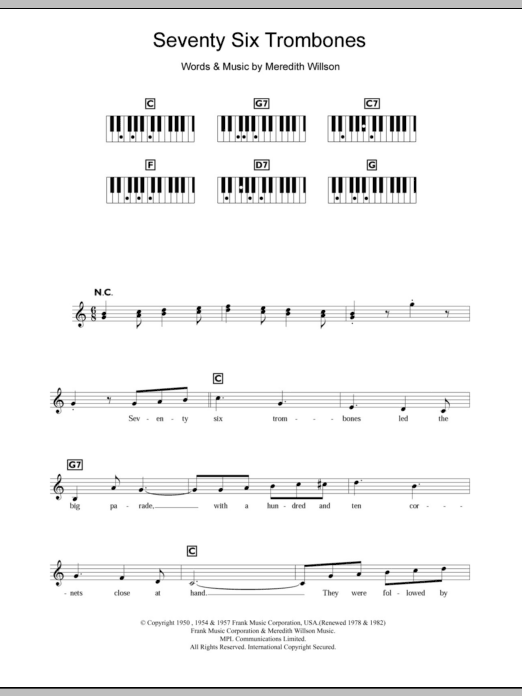 Product picture to: Seventy Six Trombones