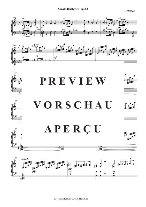 Produktgalerie: Seite 5 von 11 Sonate op.2 No.3 , , Klavier Solo