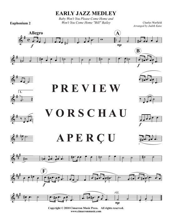 Product gallery: Page 7 of 9 Early Jazz Medley , , (Tuba Quartet: 2x Baritone, 2xTuba)