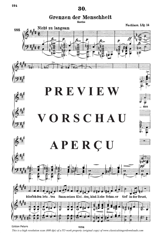 gallery: Grenzen der Menschheit D.716 , , (Gesang hoch + Klavier)