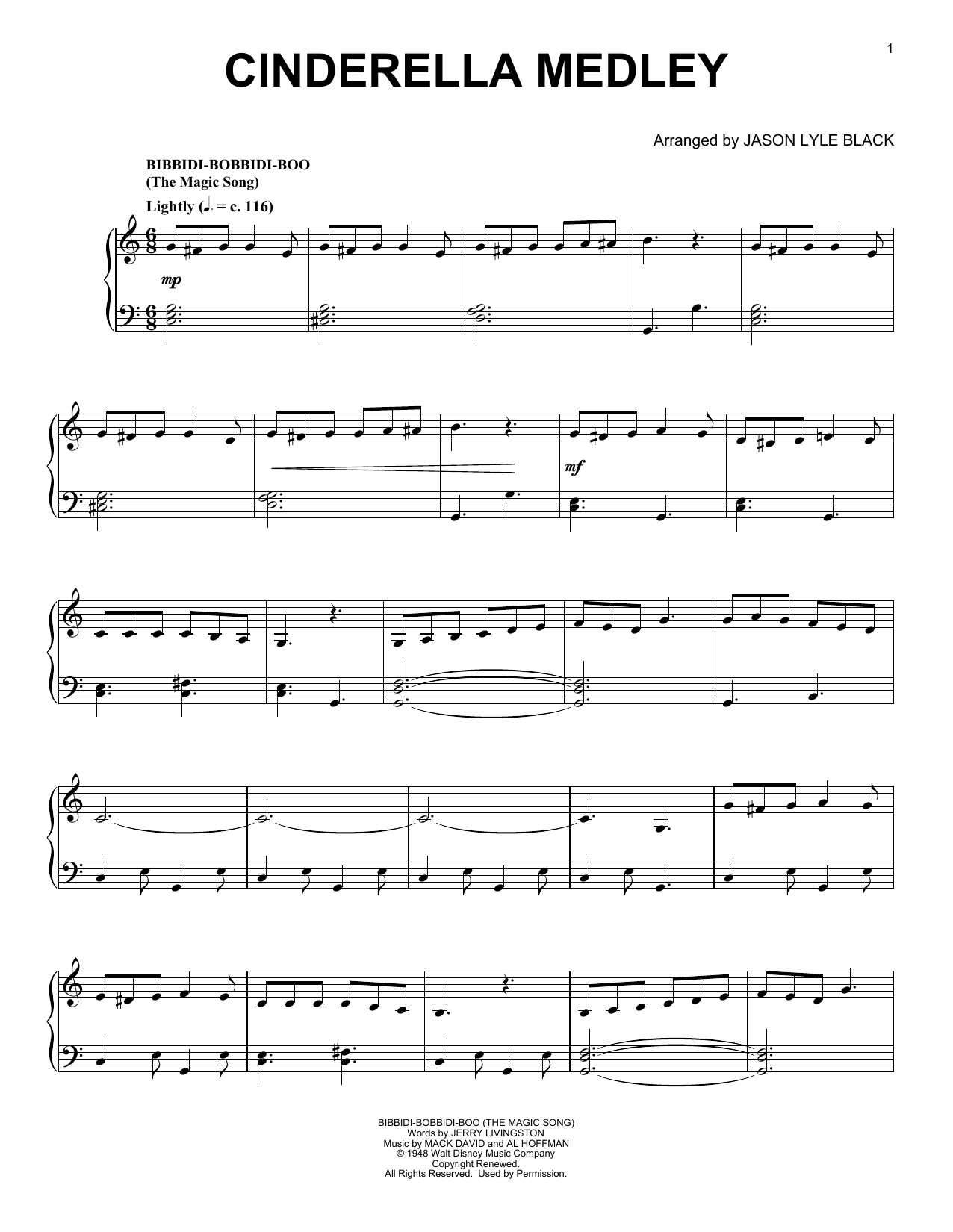 Product gallery: Page 1 of 1 Cinderella Medley (arr. Jason Lyle Black), Mack David, Al Hoffman and Jerry Livingston