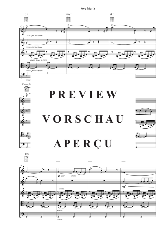gallery: Ave Maria , , (Quintett flexible Besetzung)