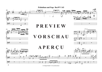 gallery: Präludium und Fuge BuxWV 143 , , (Orgel Solo)