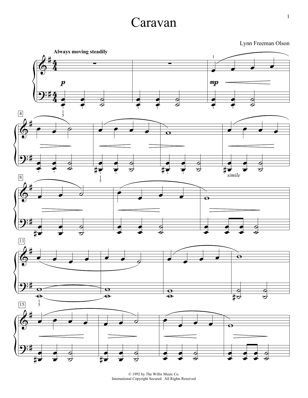 Produktgalerie: Seite 1 von 1 Caravan, Lynn Freeman Olson, Klavier