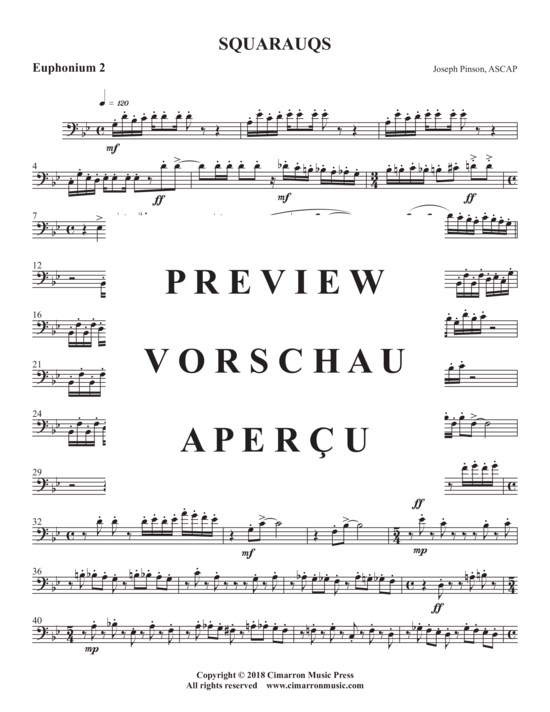 Product gallery: Page 21 of 21 Squaraugs , , (Euphonium Quartet)