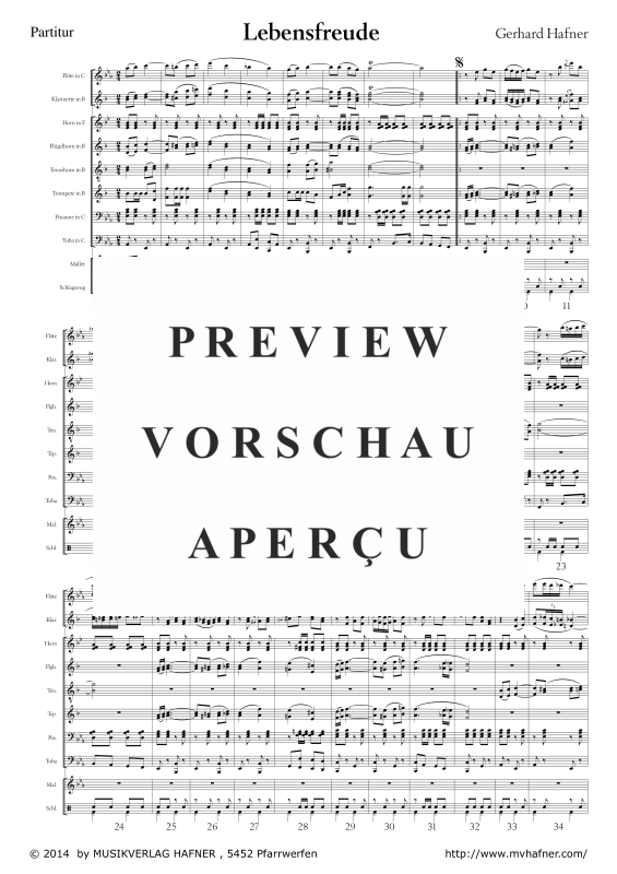 Product gallery: Page 5 of 11 Lebensfreude, , (large wind orchestra)