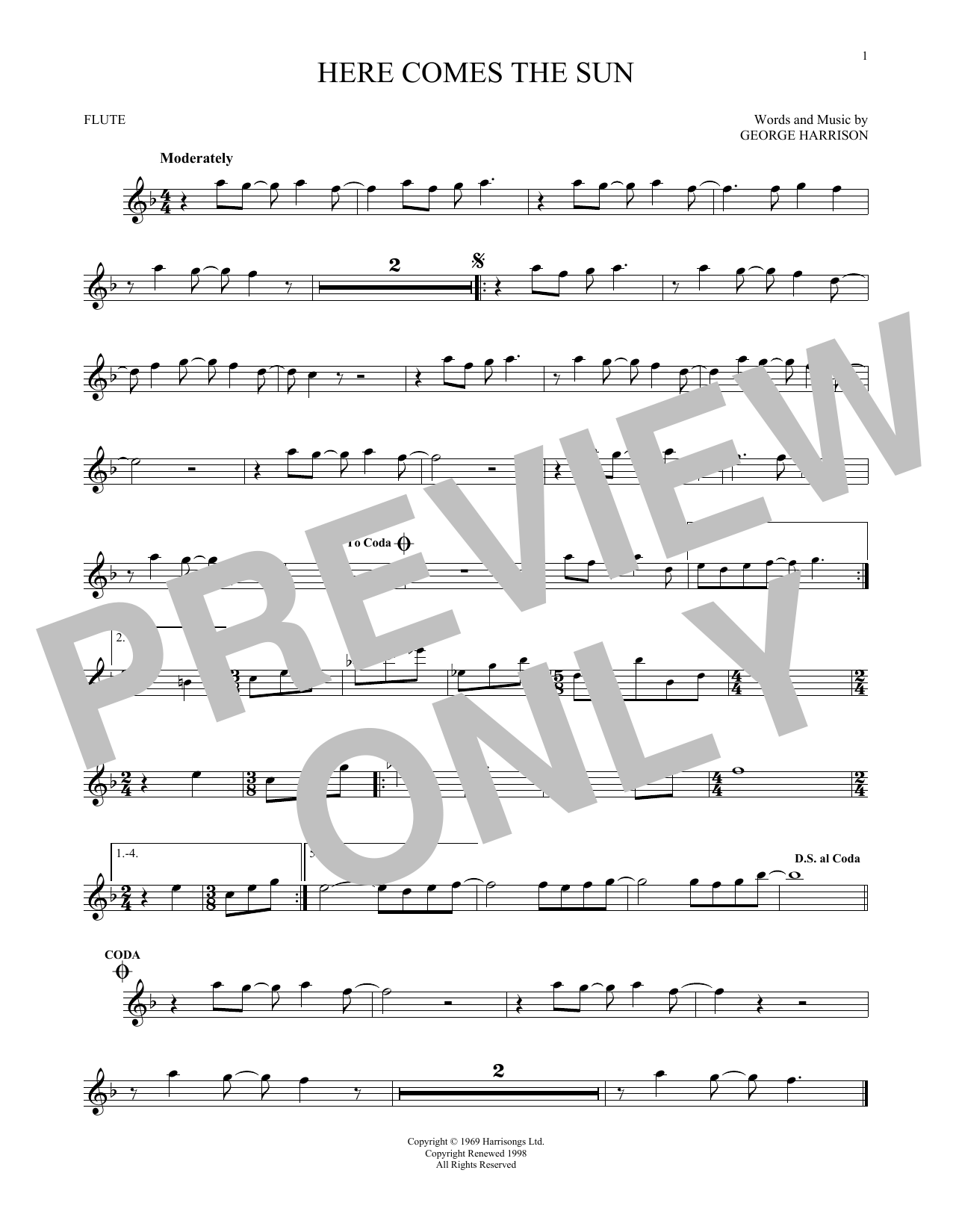 Product gallery: Page 1 of 1 Here Comes The Sun, The Beatles