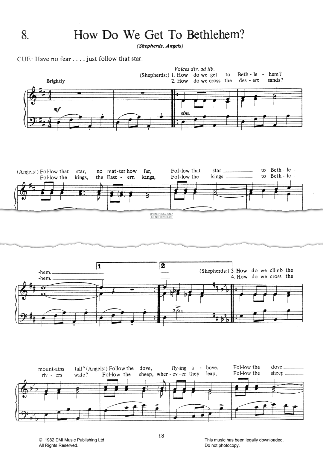 Produktbild zu: How Do We Get To Bethlehem? (from 'The Christmas Dove & The Woodcutter')
