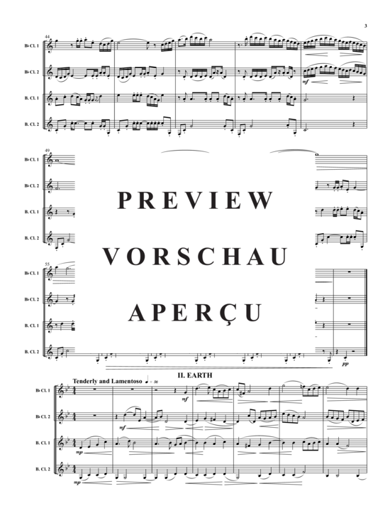 Product gallery: Page 4 of 21 Elements , , (clarinet quartet)