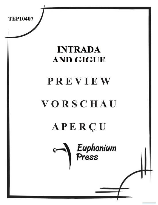 Produktgalerie: Seite 2 von 21 Intrada and Gigue , , (Euphonium Ensemble 8 Euphoniums)