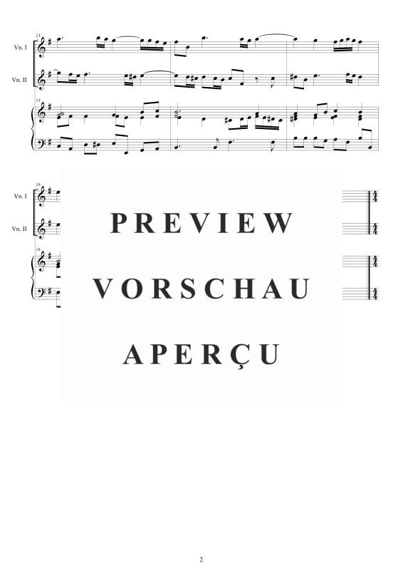 Produktgalerie: Seite 3 von 11 Trio Sonata No.11 in E-Moll Op.1, , 2 Violinen und Cembalo