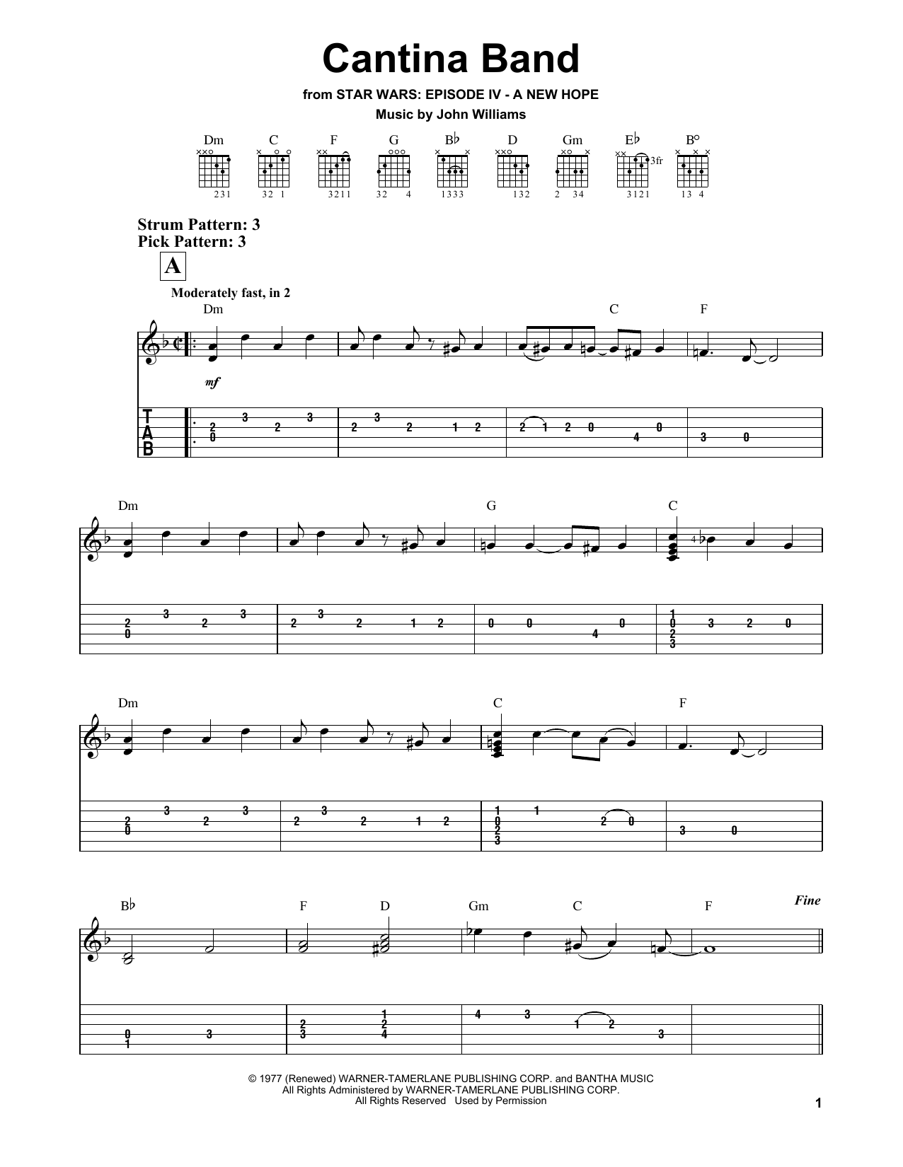 Product gallery: Page 1 of 1 Cantina Band (from Star Wars: A New Hope), John Williams