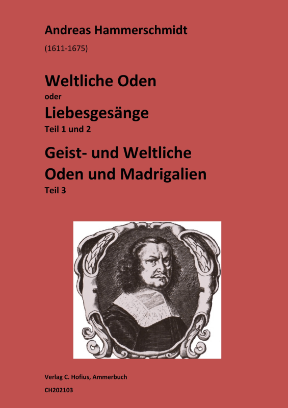 Produktbild zu: Weltliche Oden, Teil 1 bis 3Andreas Hammerschmidt