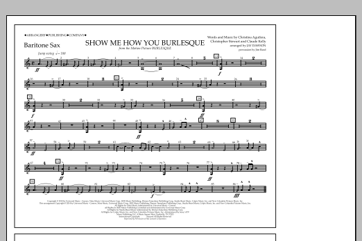 Produktbild zu:  Show Me How You Burlesque - Baritone Sax - Jay Dawson