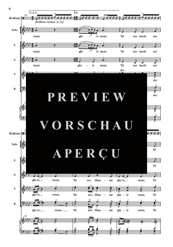 Produktgalerie: Seite 8 von 11 Mo Ghile Mear, , Tenor Solo, Gemischter Chor und Klavier