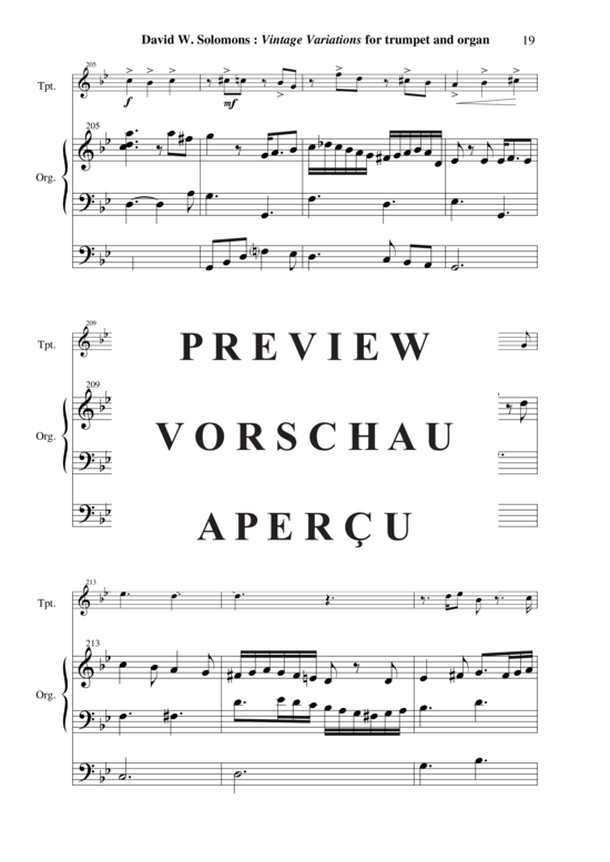 gallery: Vintage Variations , , (Trompete in B oder C + Orgel)