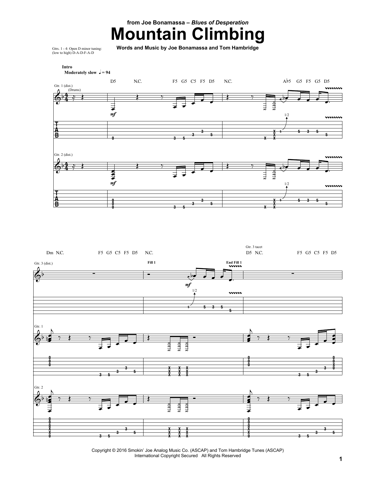 Product gallery: Page 1 of 1 Mountain Climbing, Joe Bonamassa