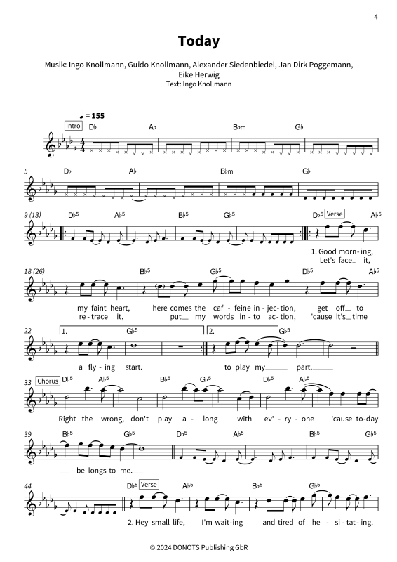 Produktgalerie: Seite 1 von 11 Herz und Tiefgang - Donots Leadsheets für die Seele, Donots, Gesang & Akkorde