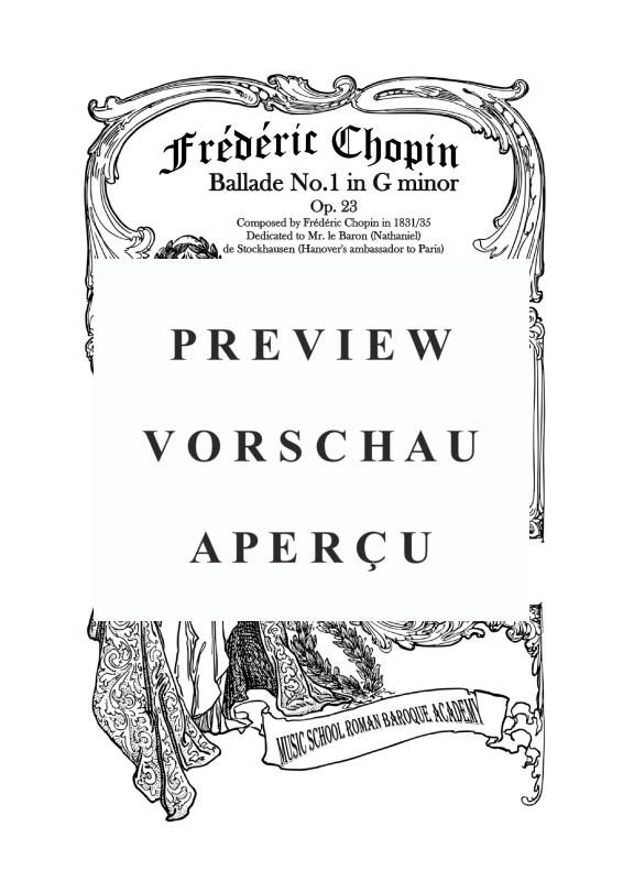 Produktgalerie: Seite 2 von 11 Ballade No.1 in G-Moll Op. 23, , Klavier Solo
