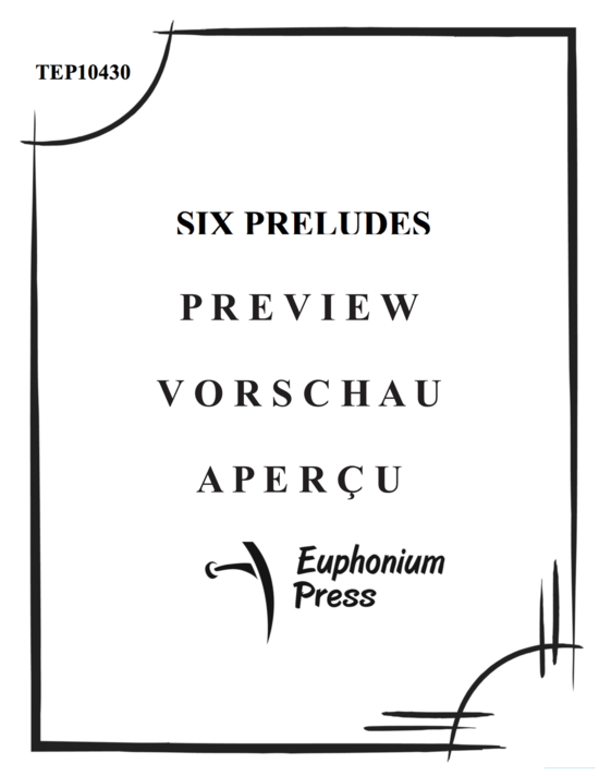 Produktgalerie: Seite 2 von 14 6 Preludes , , (Tuba Duett für Euphonium + Tuba)