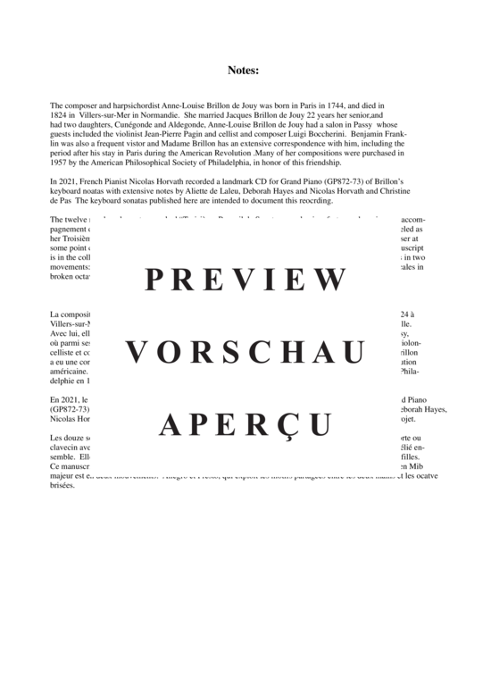 Product gallery: Page 3 of 22 Sonata no. 5 in Eb major , Horvath, Nicolas, Piano Solo
