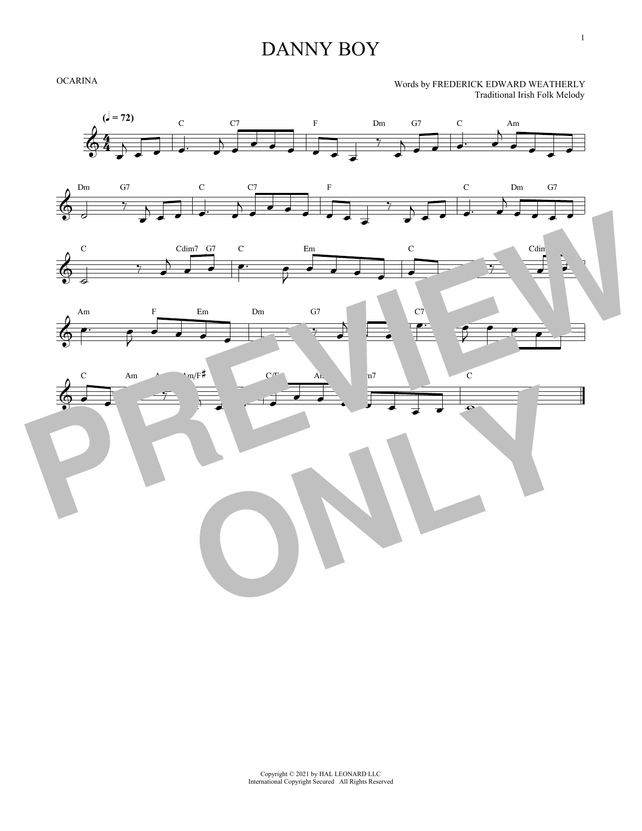 Product gallery: Page 1 of 1 Danny Boy, Traditional Irish