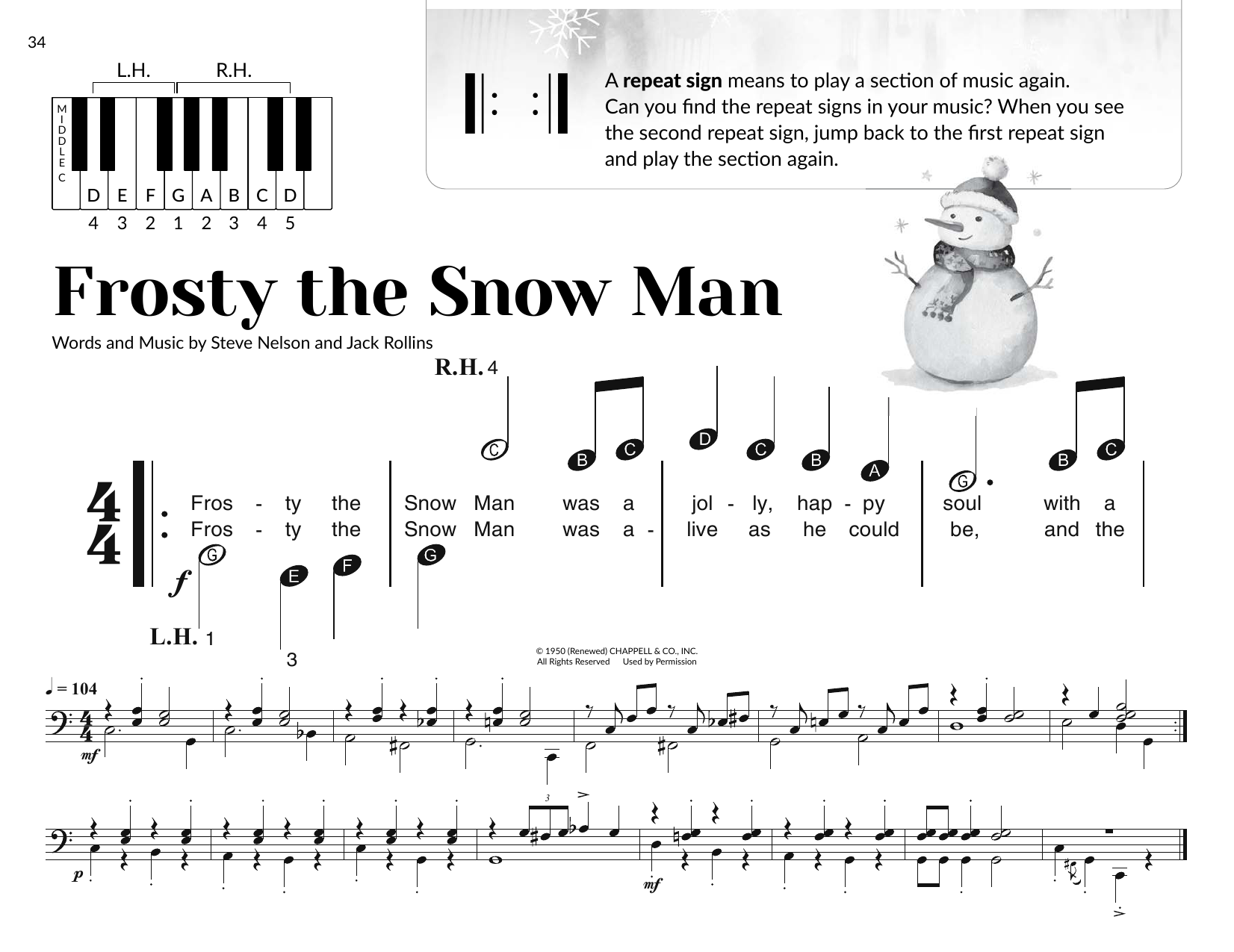 Product picture to: Frosty The Snow Man (arr. Brittany McCorriston)