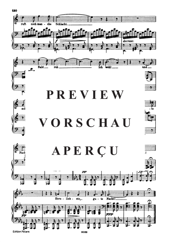 Product gallery: Page 6 of 6 Kriegers Ahnung, D.957-2 (Schwanengesang), , High Voice and Piano