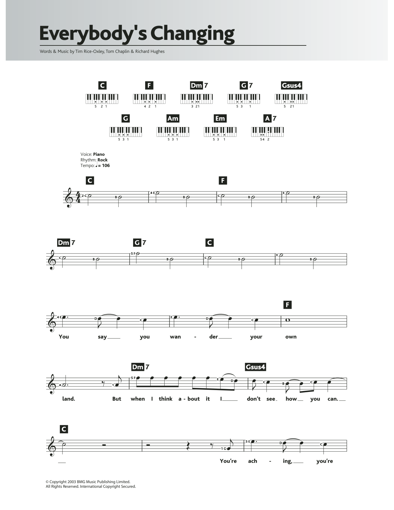 Produktbild zu:  Everybody's Changing - Keane