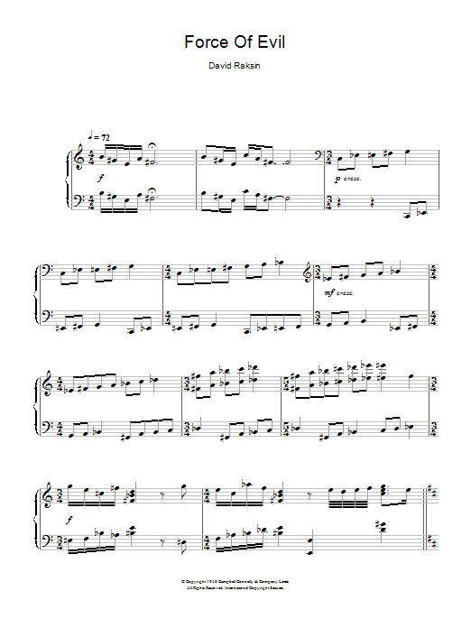 Product picture to: Force Of Evil (Main Theme)