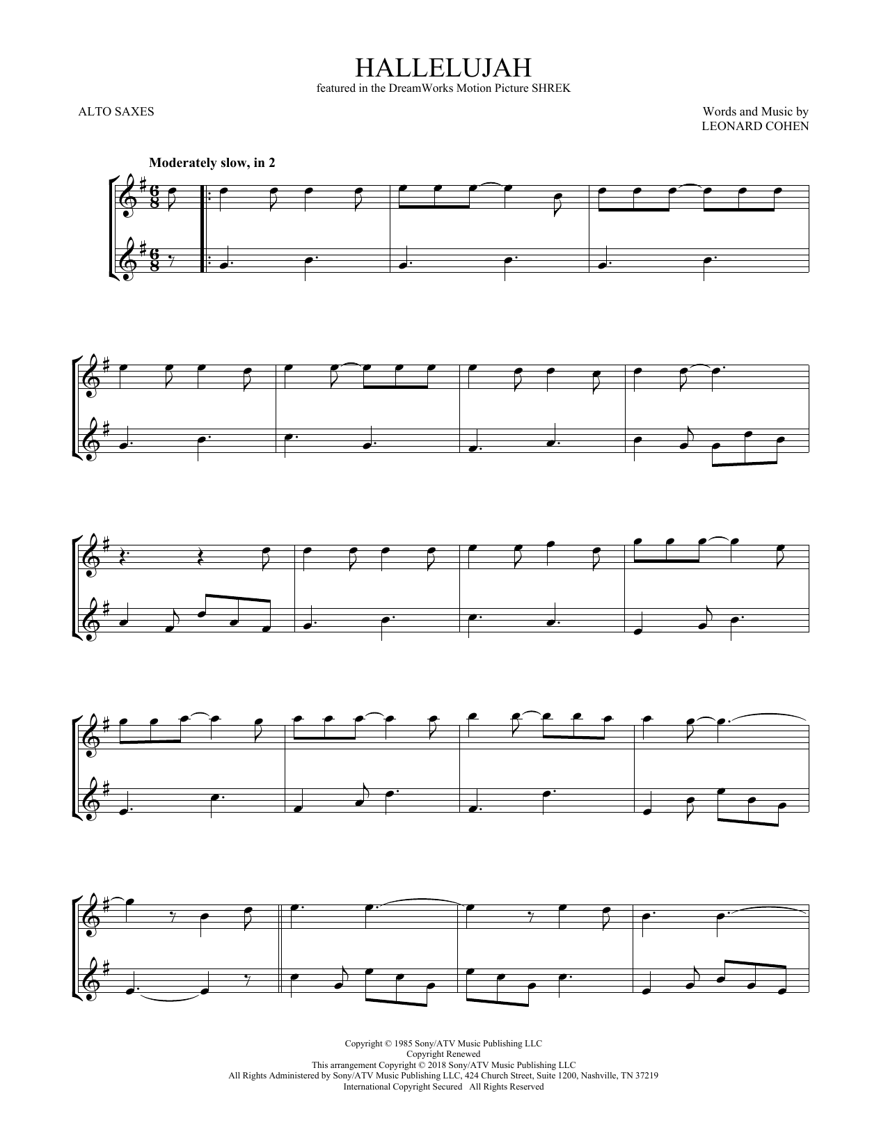 Product gallery: Page 1 of 1 Hallelujah, Leonard Cohen