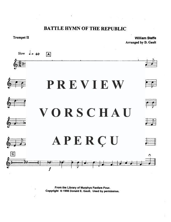 Produktgalerie: Seite 9 von 11 Battle Hymn of the Republic, , Blechbläser Quartett