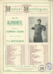 cover: Alphonse, Cuthbert Clarke, Gesang, Klavier