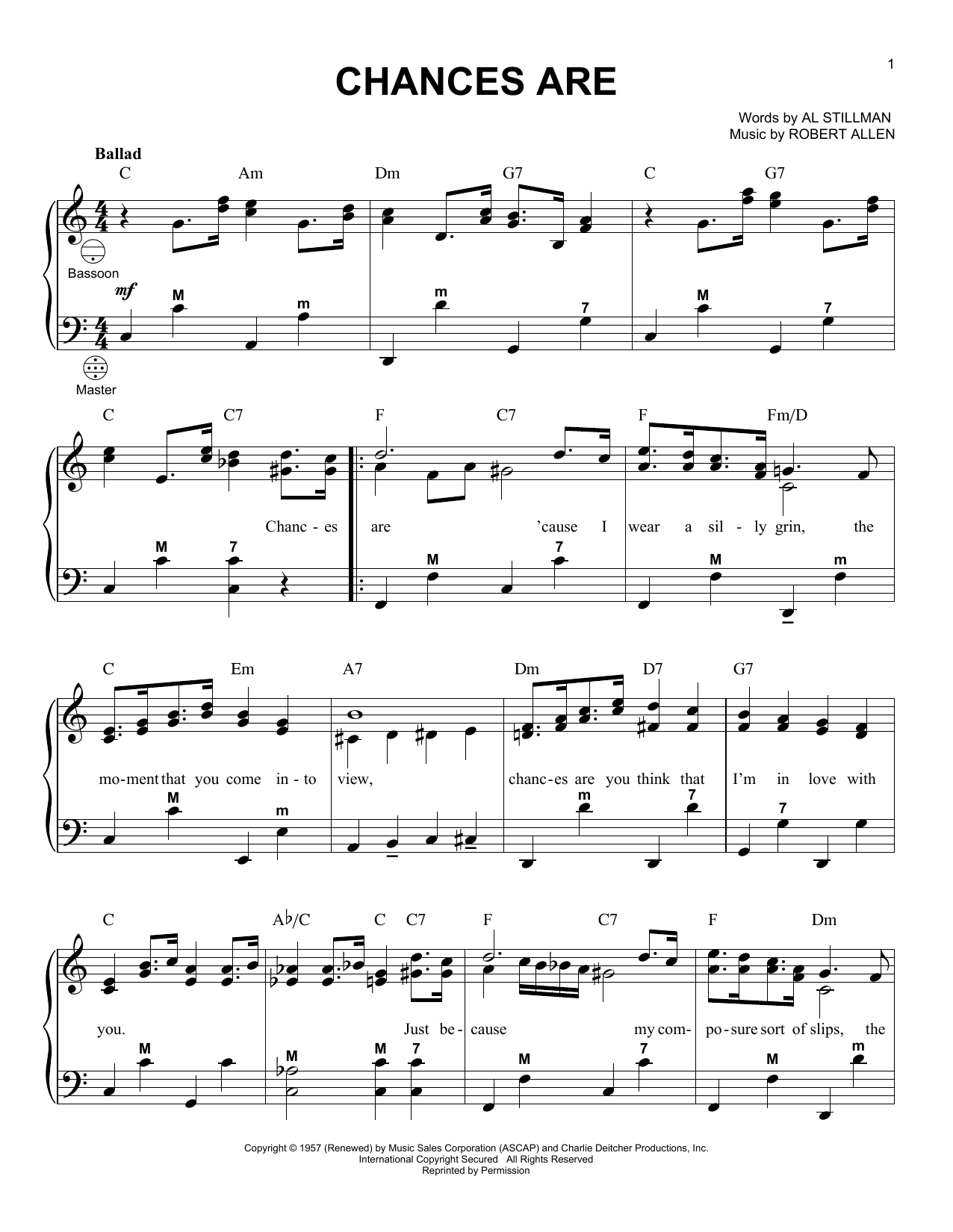 Product picture to:  Chances Are - Johnny Mathis