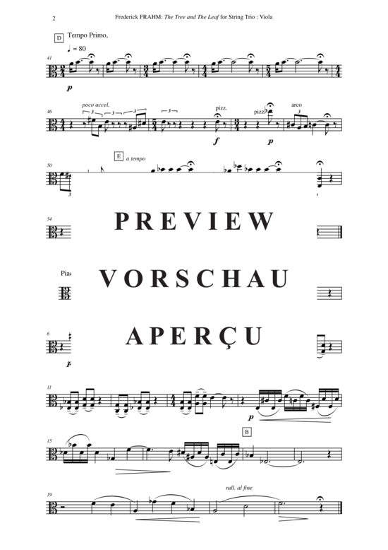 Produktgalerie: Seite 18 von 21 The Tree and the Leaf , , (Violine, Viola, Cello)