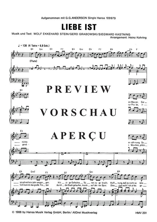 Produktgalerie: Seite 4 von 4 Liebe ist, Anderson, 	G.G., Klavier und Gesang