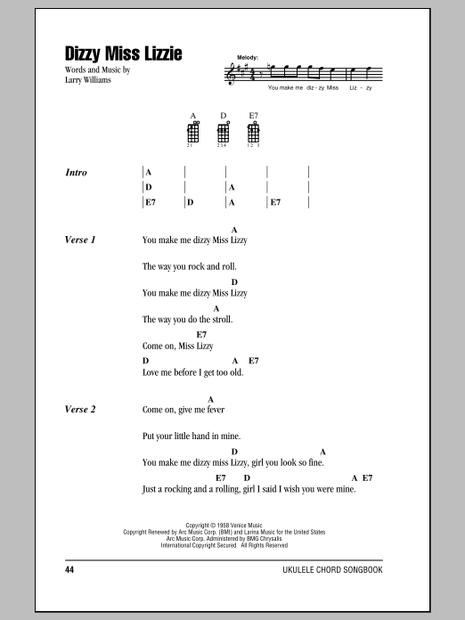 Product gallery: Page 1 of 1 Dizzy Miss Lizzie, The Beatles