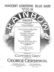 cover: Innocent Lonesome Blue Baby (from 'The Rainbow'), George Gershwin