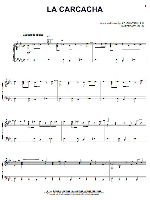 Produktgalerie: Seite 1 von 1 La Carcacha, A.B. Quintanilla III, Gesang, Gitarre, Klavier