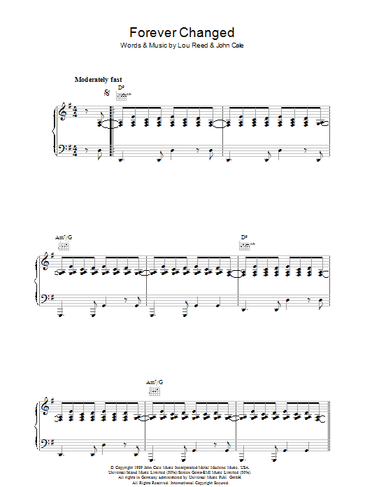 Produktgalerie: Seite 1 von 1 Forever Changed, Lou Reed, Gesang, Gitarre, Klavier