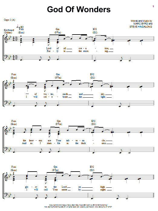 Product picture to:  God Of Wonders - Third Day