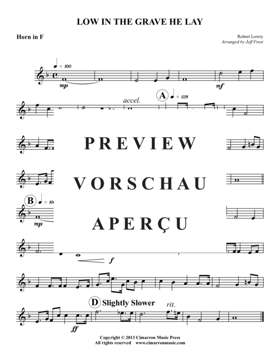 Produktgalerie: Seite 6 von 8 Low in the Grave He Lay , , (Blechbläser-Quintett)