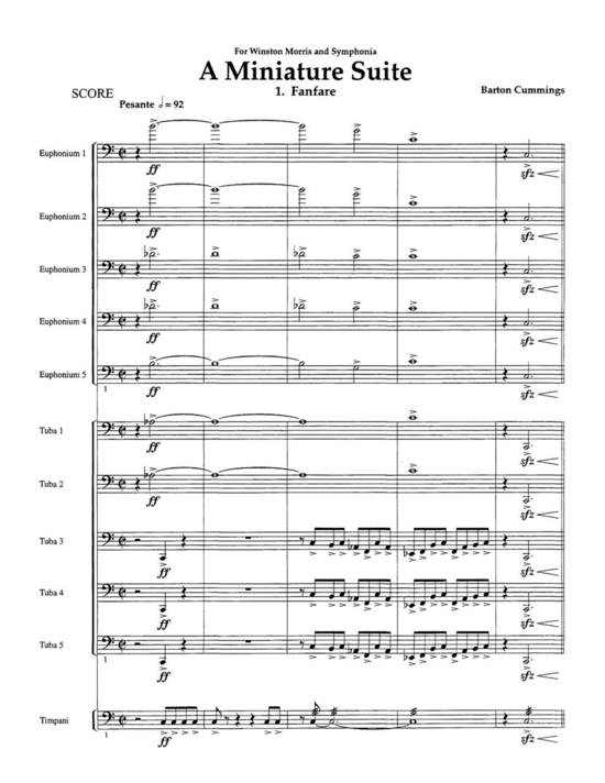 Produktbild zu: A Miniature Suite Barton Cummings