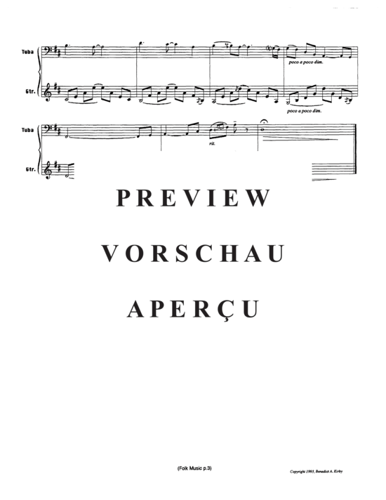 Produktgalerie: Seite 6 von 8 Folk Music , , (Duett für Tuba + Gitarre)