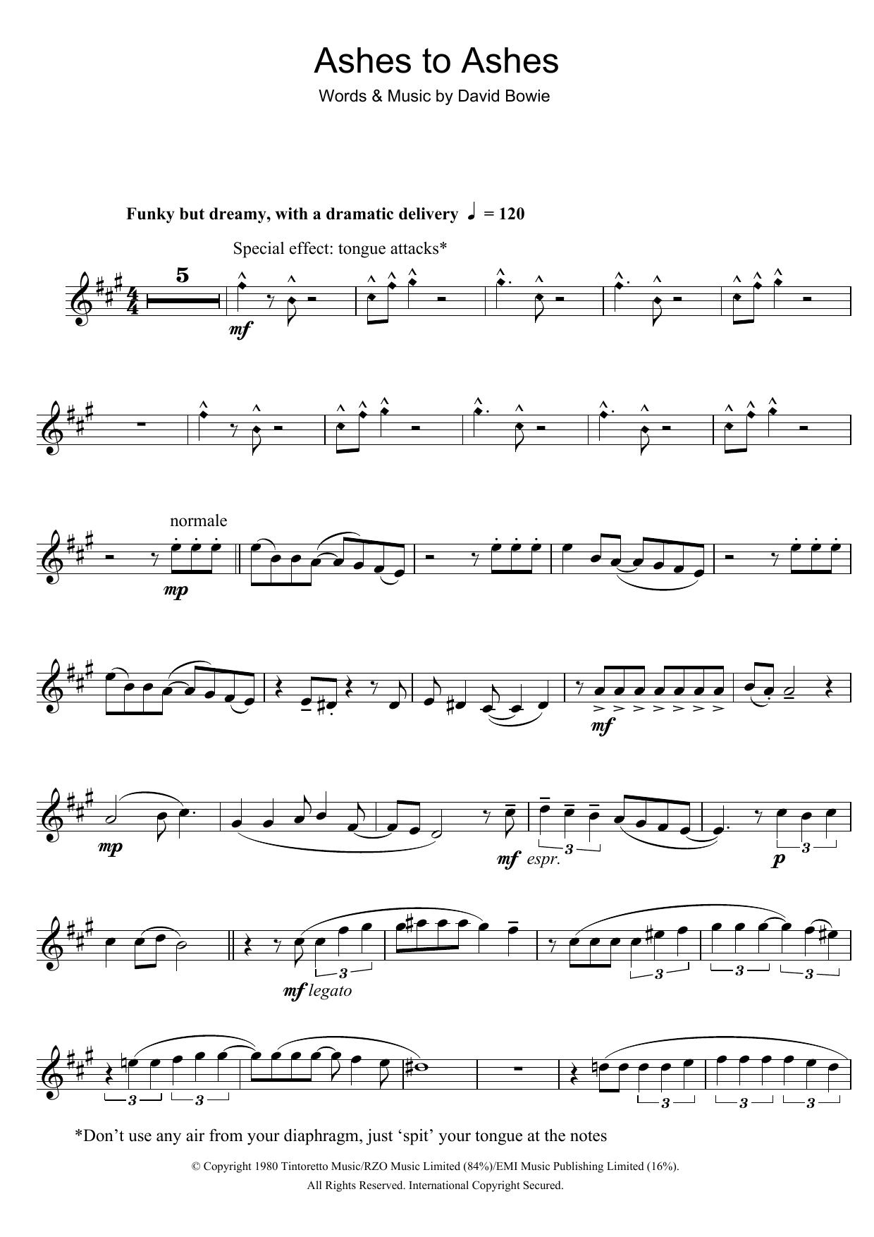 Product gallery: Page 1 of 1 Ashes To Ashes, David Bowie