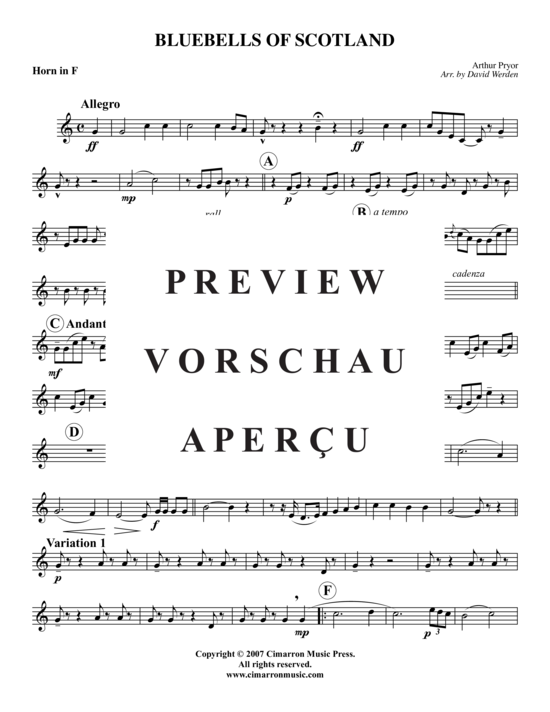 Produktgalerie: Seite 10 von 21 Blue Bells of Scotland , , (Blechbläserquintett)