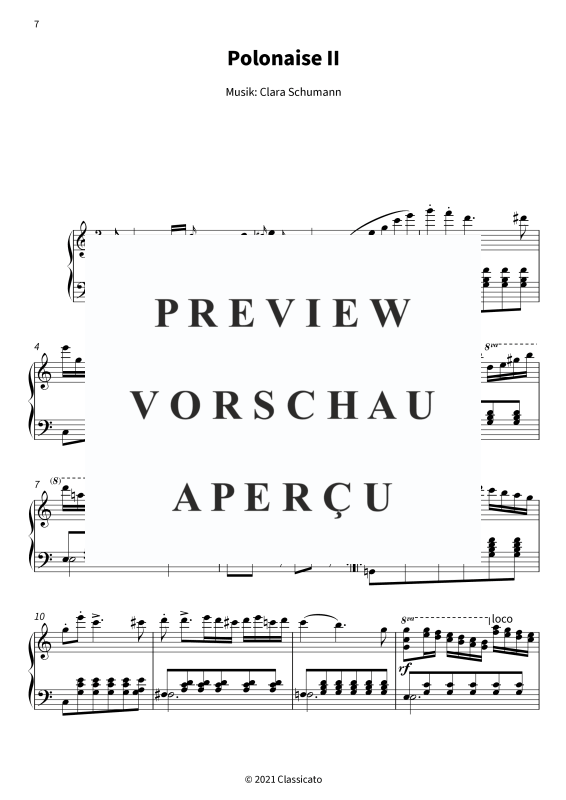 Product gallery: Page 9 of 11 Vier Polonaisen op. 1 - Klavierstücke der jungen Clara Wieck, , Solo Piano