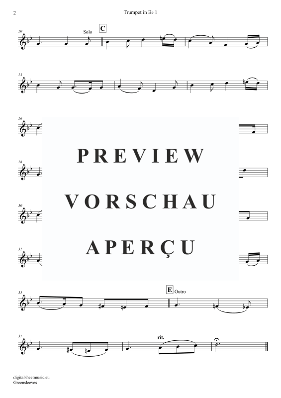 Produktgalerie: Seite 6 von 11 Greensleeves, Simoni, Edward, (Trompeten Trio + Klavier)